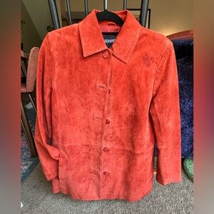 Bernardo Red Suede Jacket